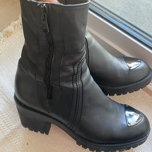 Italian leather boots size 39 - Picture 2 of 4